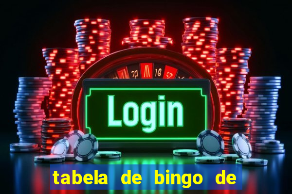 tabela de bingo de 1 a 100